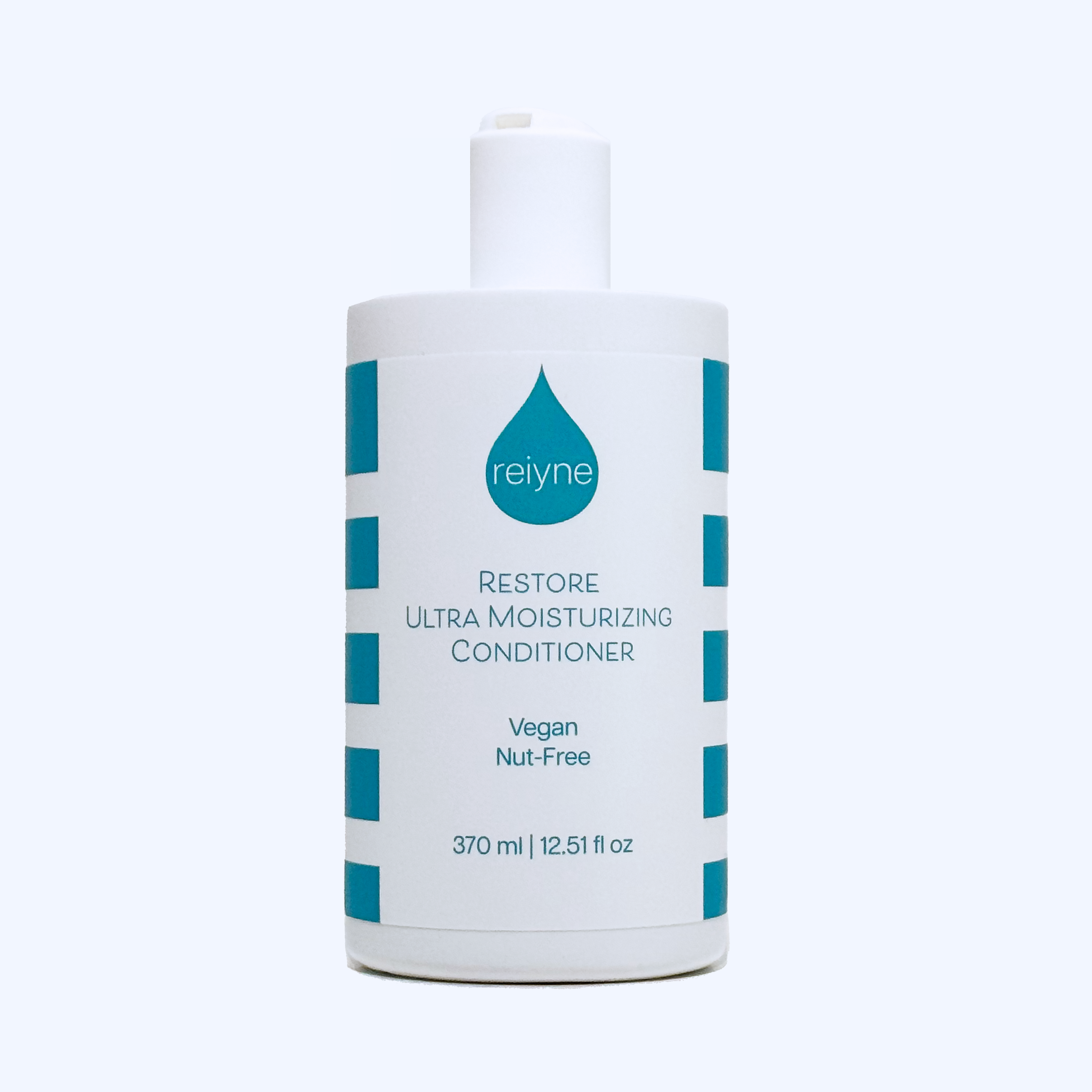 Reiyne Restore Ultra Moisturizing Conditioner in a white bottle with blue and white label
