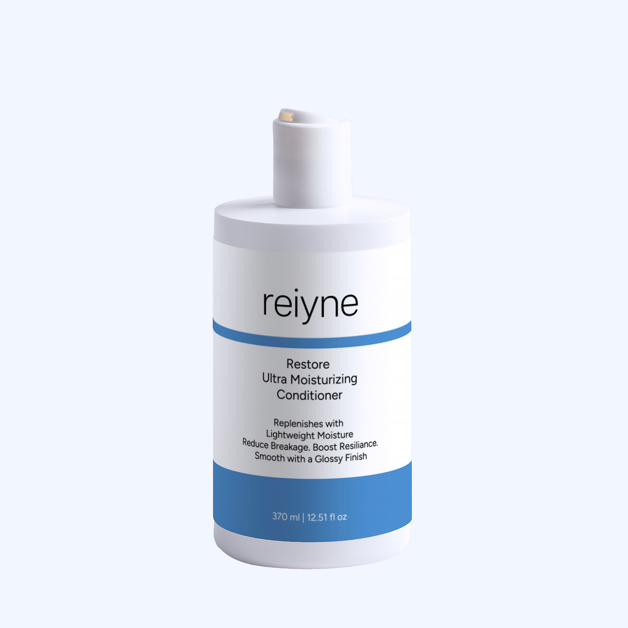 Reiyne Restore Ultra Moisturizing Conditioner in a white bottle with blue and white label