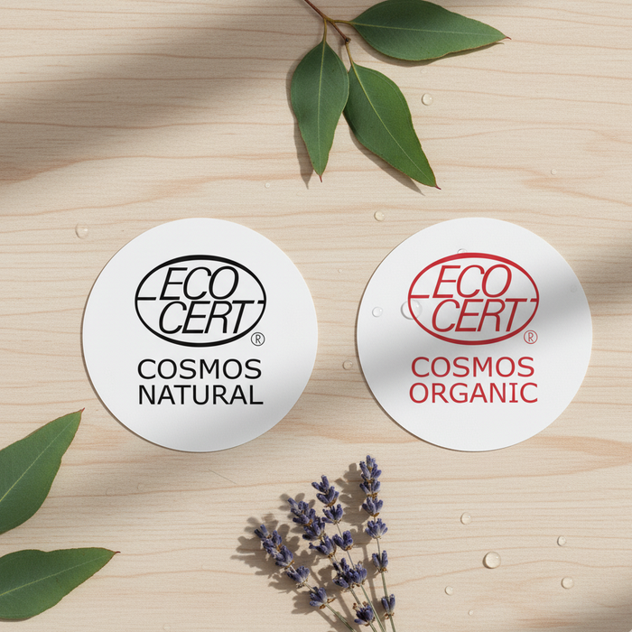An image of COSMOS Natural and COSMOS Organic seals