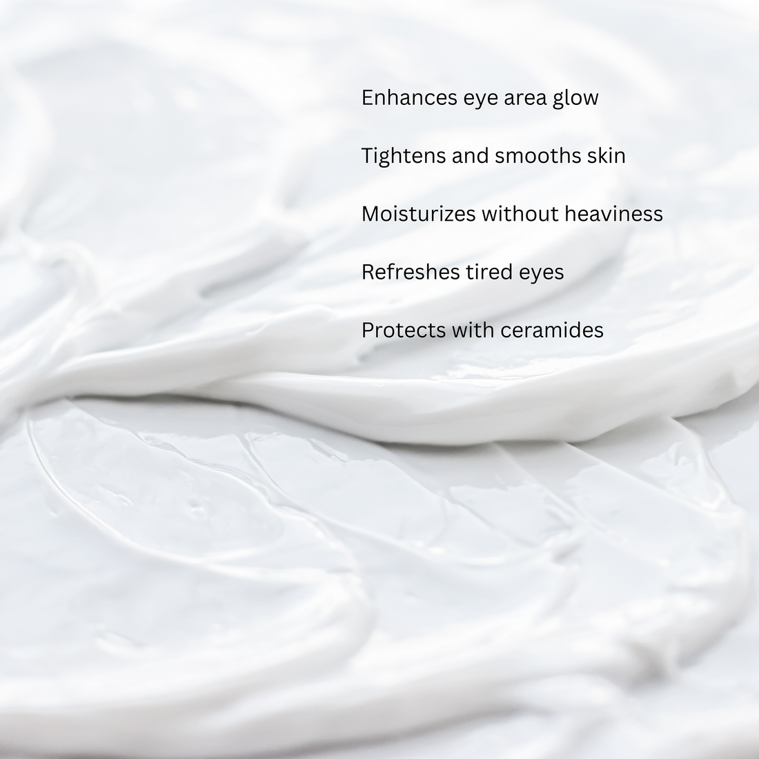 Reiyne Brightening &amp; Firming Eye Cream in a white airless pump bottle and a blue and white label 